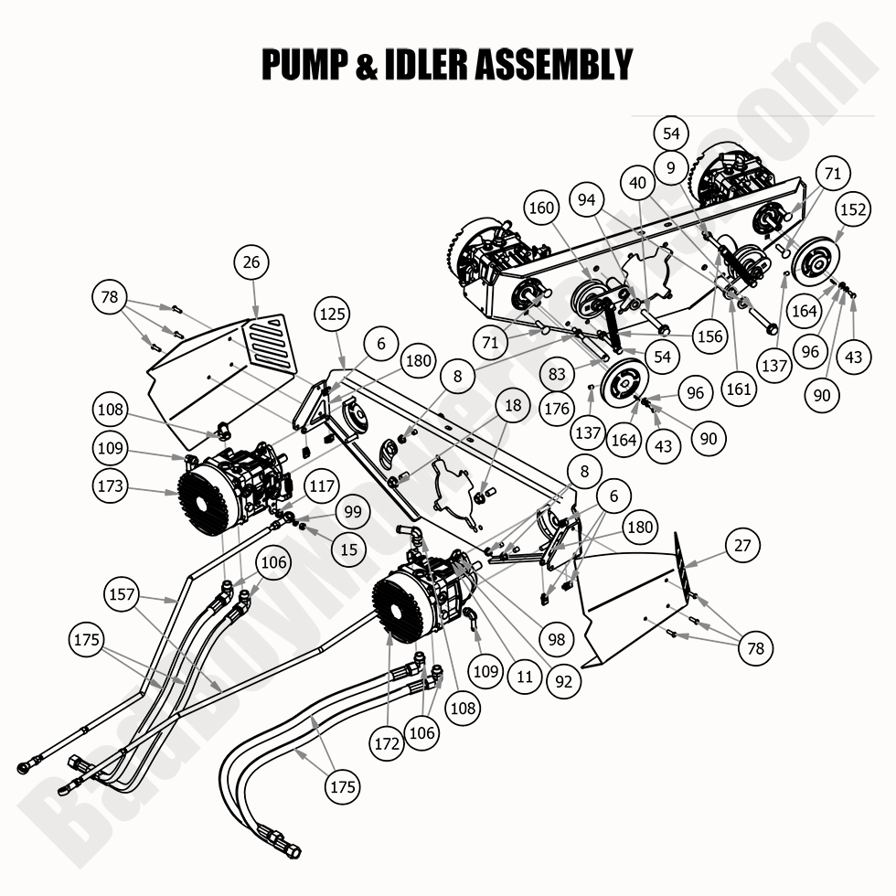 2020 Renegade - Gas - Pump & Idler Assembly